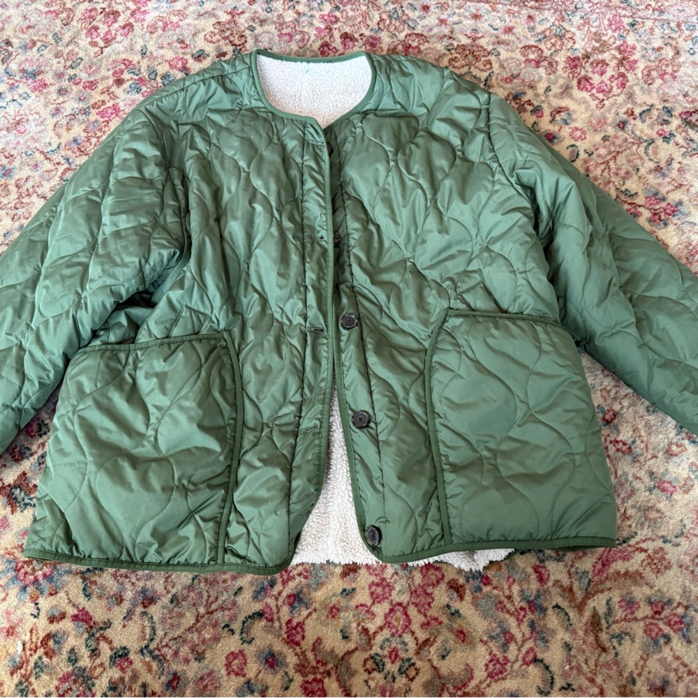 Green Quilted Jacket